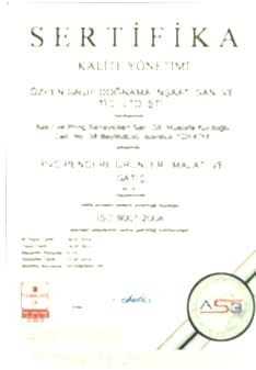 Kalite Belgesi - ISO